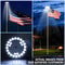 Solar Powered Flag Pole Light LED Auto Active Super Bright Outdoor Waterproof 4