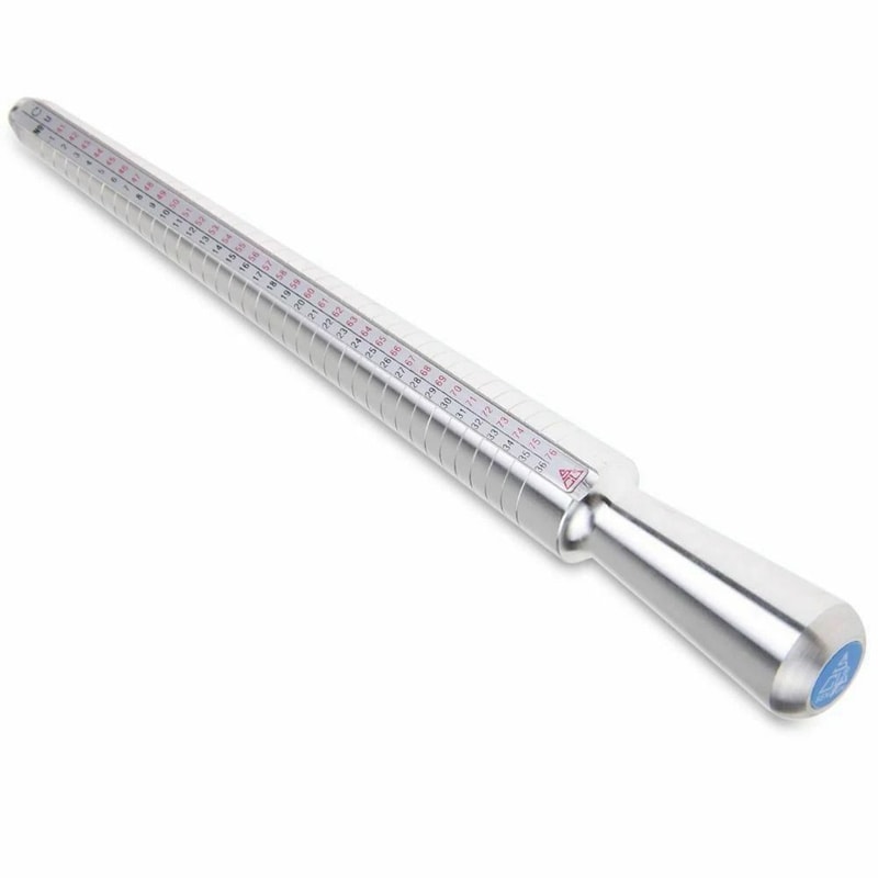 Metal Ring Sizer Gauge Mandrel Finger Sizing Measure Stick For Accurate Sizing Standard Tool For Je 3