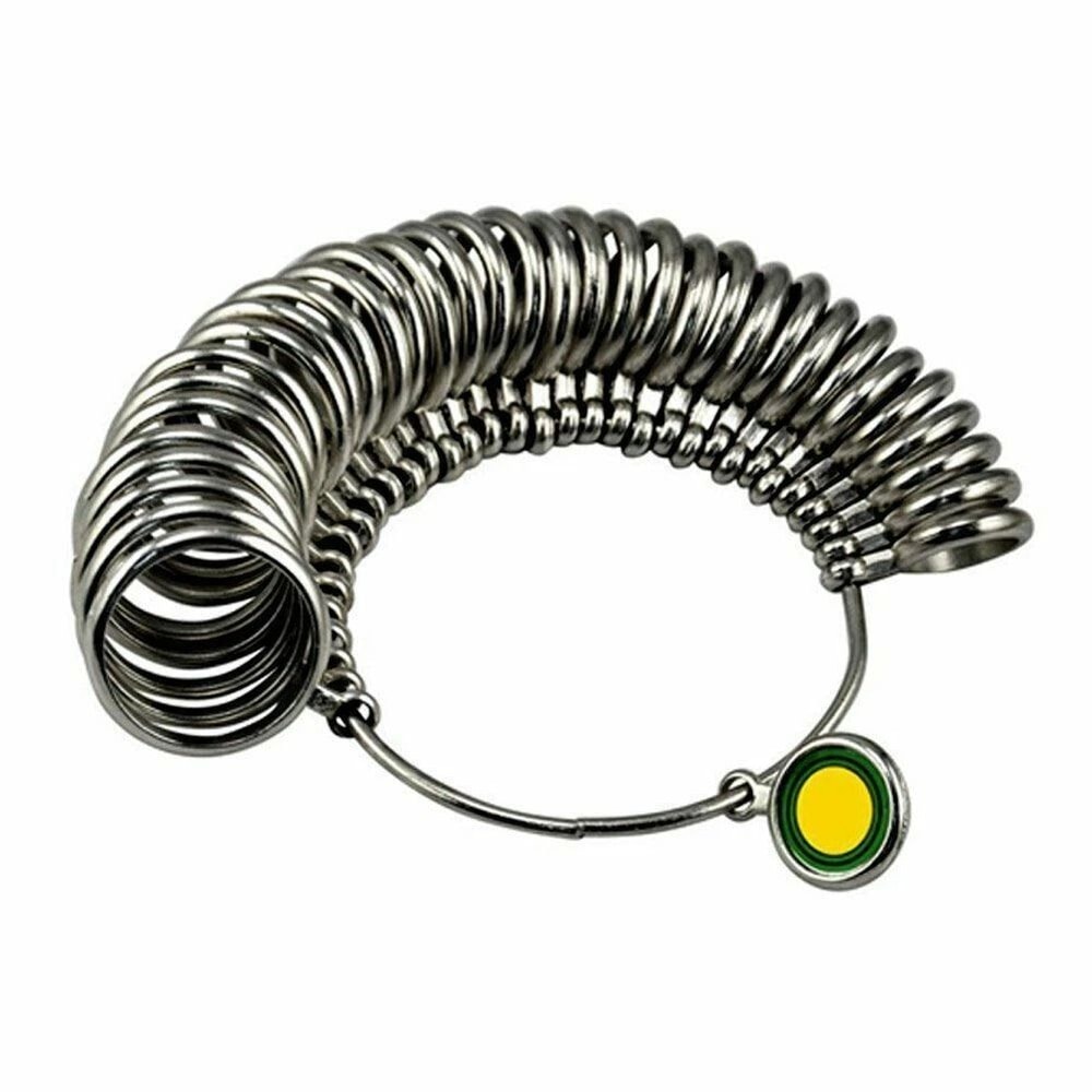 Metal Ring Sizer Gauge Mandrel Finger Sizing Measure Stick For Accurate Sizing Standard Tool For Je 2