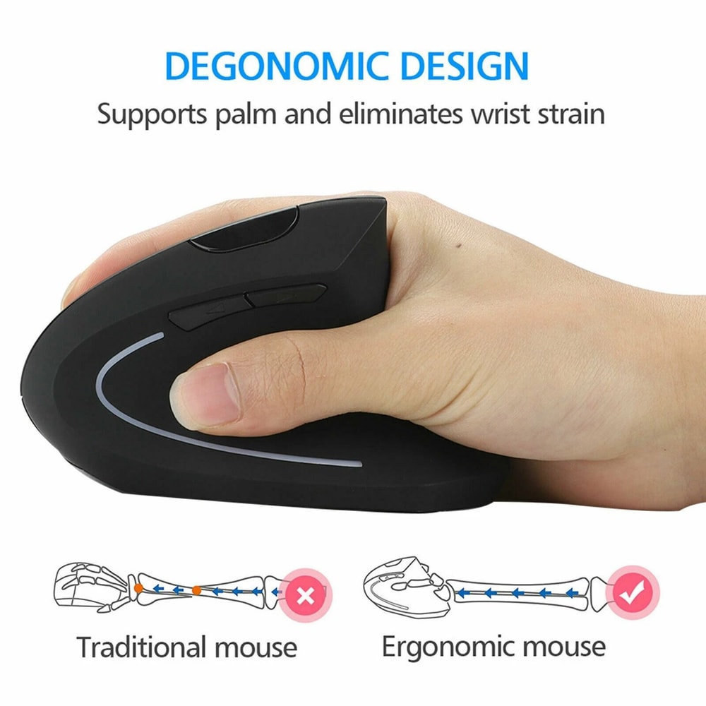 Ergonomic Vertical Wireless Mouse For PC 5