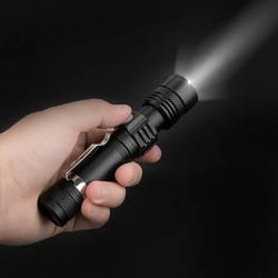 super-bright led tactical flashlight zoomable, rechargeable, waterproof