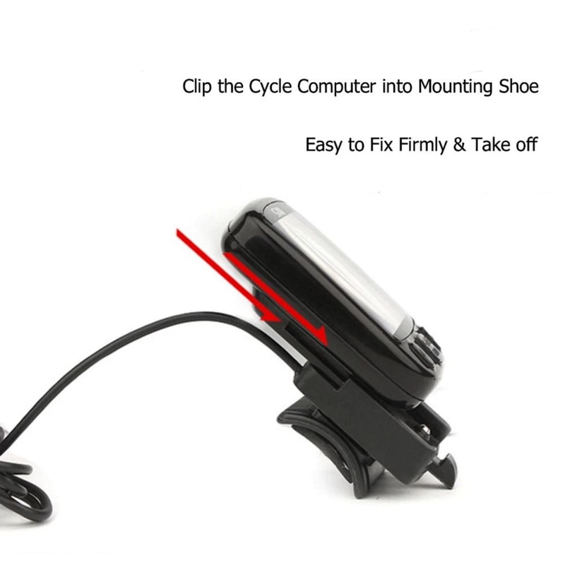 Digital Bike Speedometer Odometer Waterproof LCD Cycle Computer MPHKMH 9