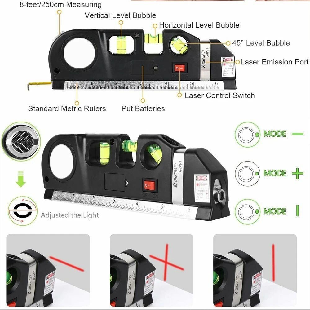Laser Level Multipurpose Tool Accurate Wall Spirit Level With Laser Technology 4