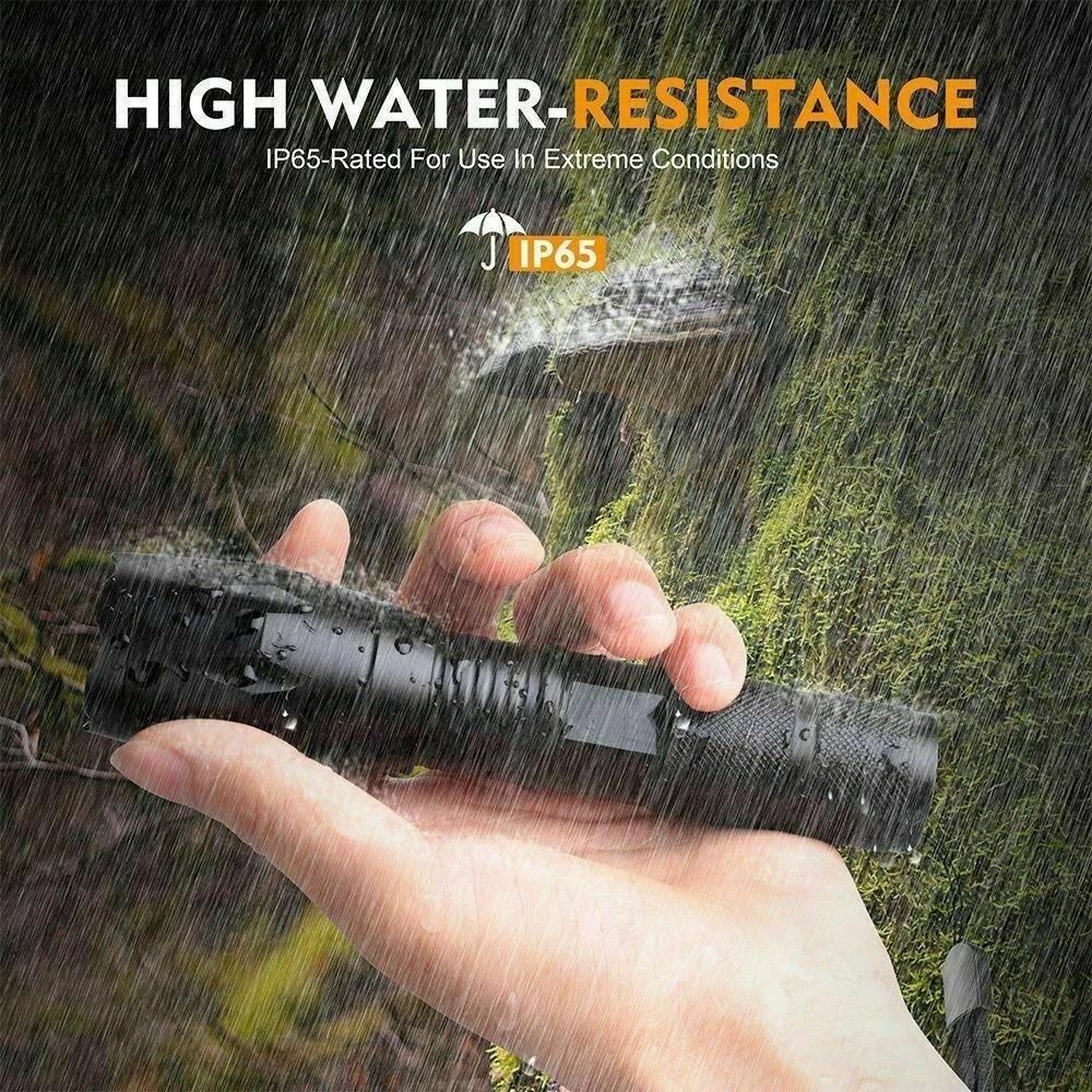 Genuine LED Tactical Flashlight Military Grade Torch Light For Outdoor Adventures 4