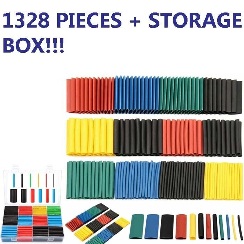 Heat Shrink Tubing Sleeve Assortment Kit For Wire Cable Insulation 10