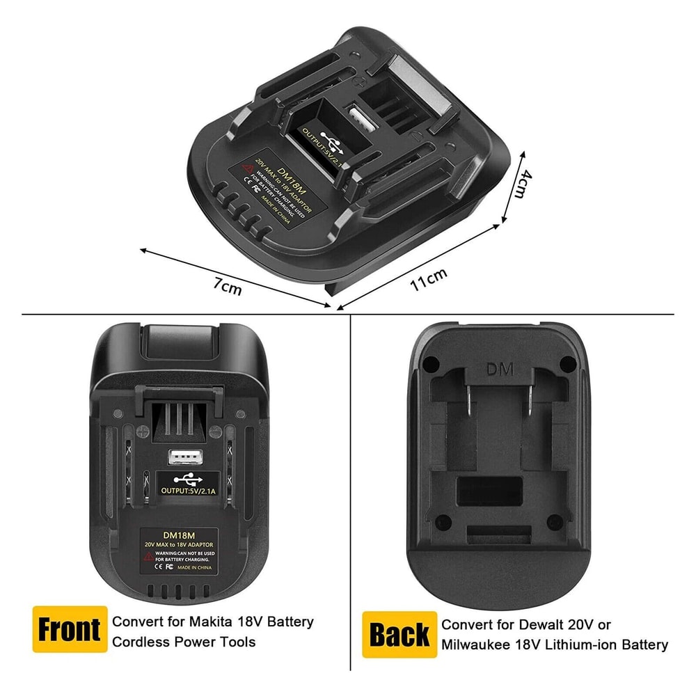 USB Battery Adapter To Tool Converter High Efficiency Compatibility 1