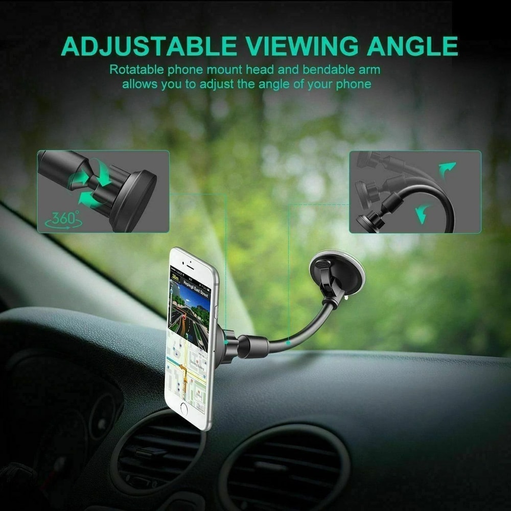 Car Phone Holder For IPhone Samsung Windshield Mount GPS Compatible 2