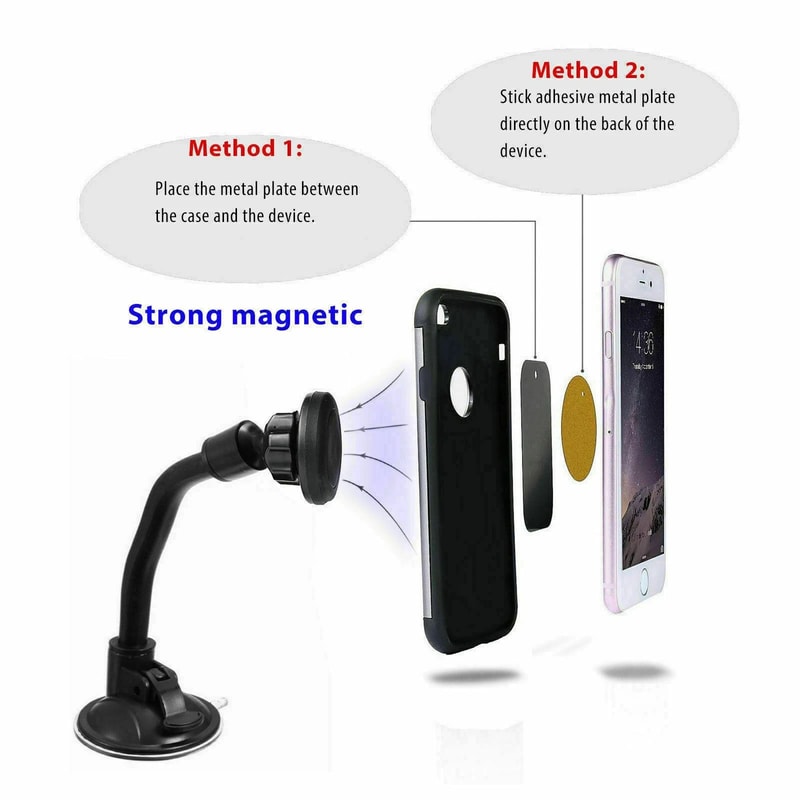 Car Phone Holder For IPhone Samsung Windshield Mount GPS Compatible 3