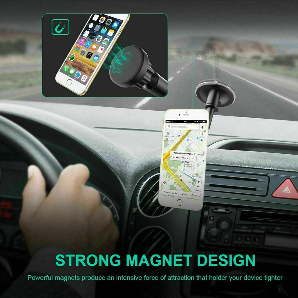 Car Phone Holder For IPhone Samsung Windshield Mount GPS Compatible 6