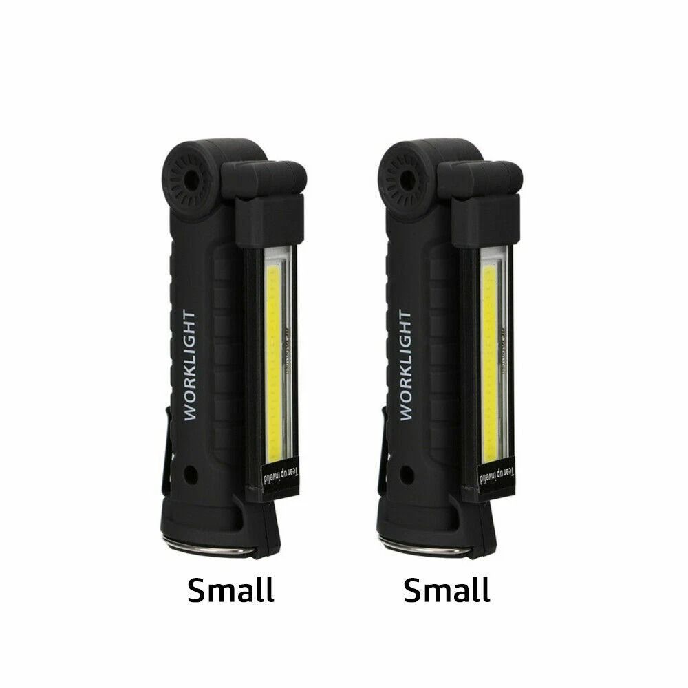 Rechargeable LED COB Work Light For Mechanics Lumens Flashlight With 360 Rotation Portable Handheld