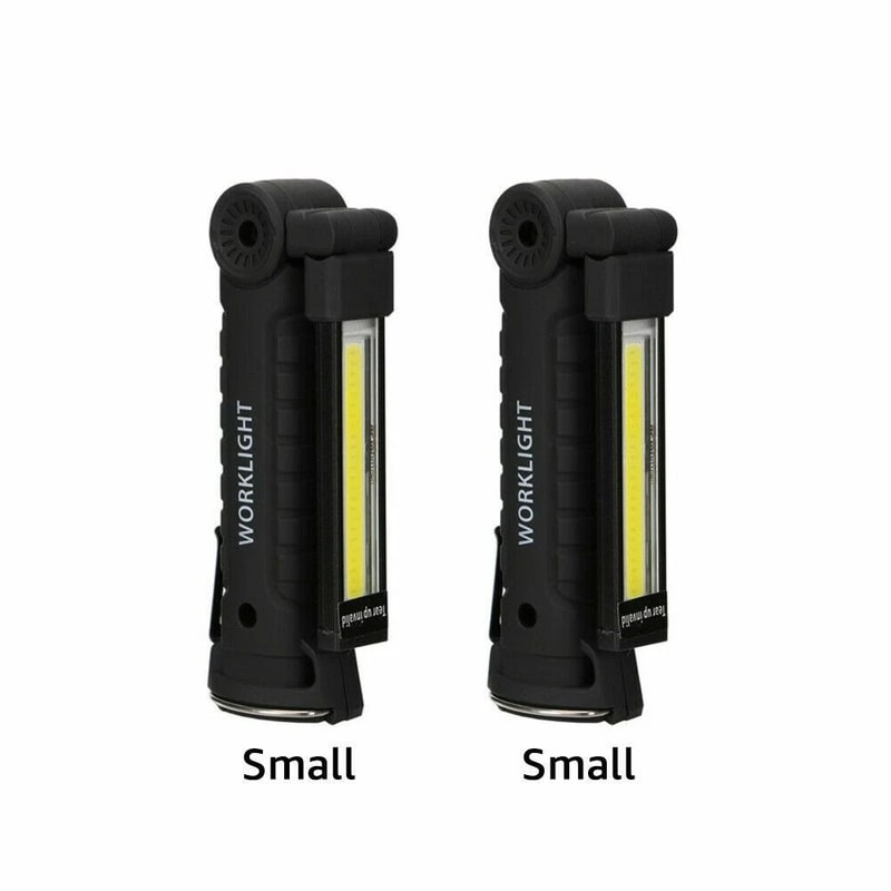 Rechargeable LED COB Work Light For Mechanics Lumens Flashlight With 360 Rotation Portable Handheld