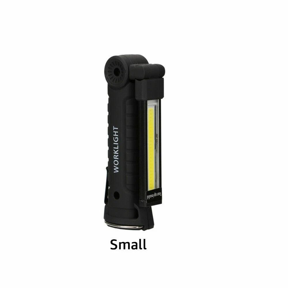 Rechargeable LED COB Work Light For Mechanics Lumens Flashlight With 360 Rotation Portable Handheld