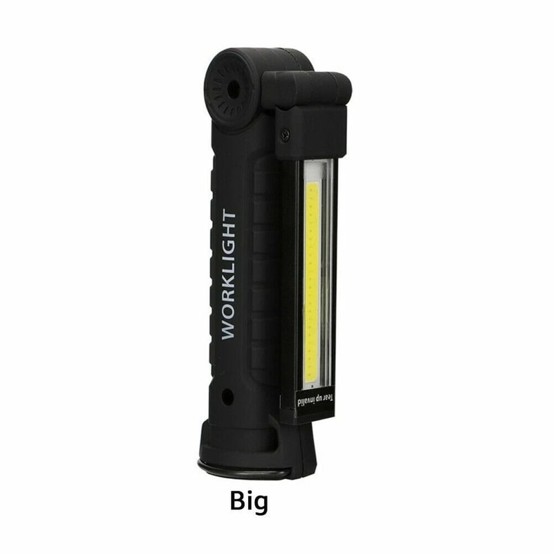Rechargeable LED COB Work Light For Mechanics Lumens Flashlight With 360 Rotation Portable Handheld