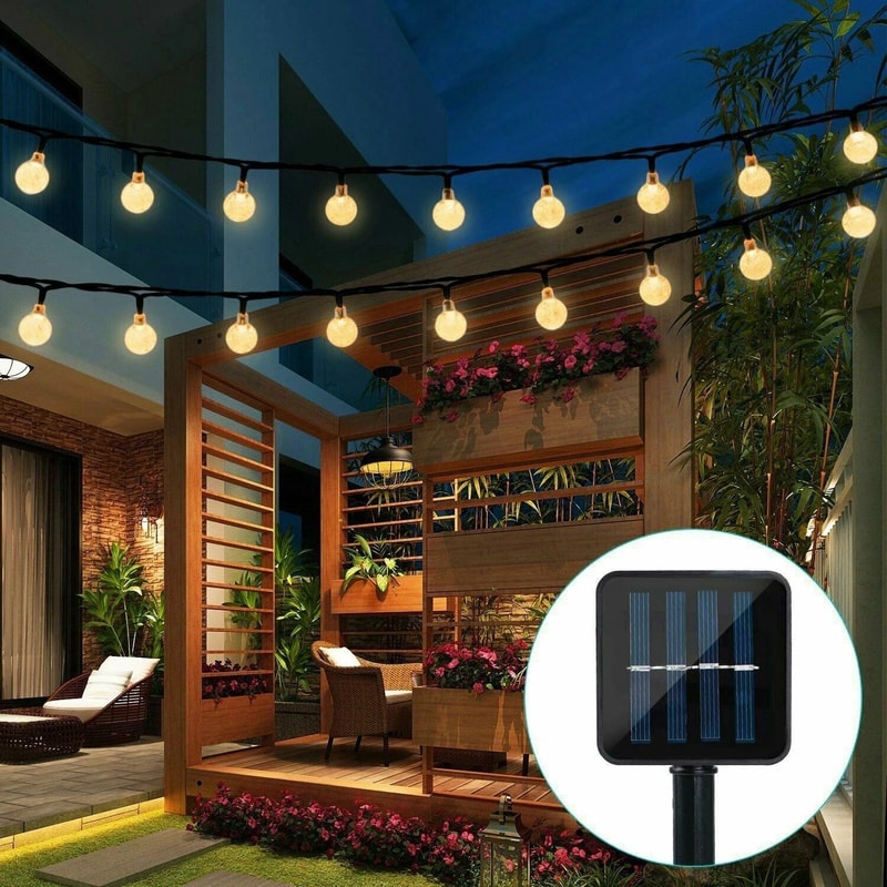 Solar Powered 30 LED String Lights Waterproof Garden Pathway Yard Decor Lamp For Outdoor Use 0