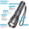 Lumens Tactical Rechargeable LED Flashlight Super Bright Work Light For Outdoor Emergency Use 11