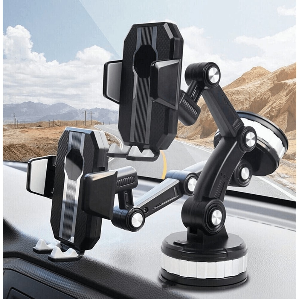 Universal Car Phone Holder Mount For Dashboard Windshield Secure Phone Stand For Cars Trucks 0
