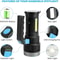 Bright LED Flashlight High Lumens USB Rechargeable Tactical Torch Powerful Zoomable Emergency Light 1