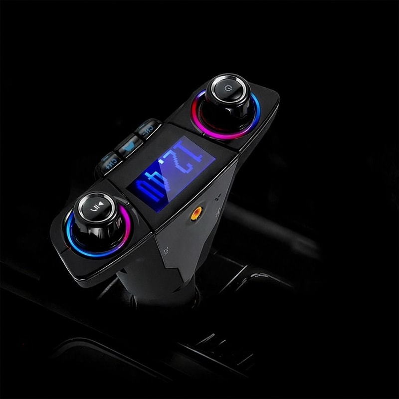 Bluetooth Car FM Transmitter MP3 Player Adapter Kit With Hands Free Calling USB Charger 10