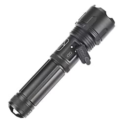 lumens tactical led flashlight rechargeable, waterproof work light for outdoor & emergency use