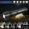 Lumens Tactical LED Flashlight Rechargeable Waterproof Work Light For Outdoor Emergency Use 10