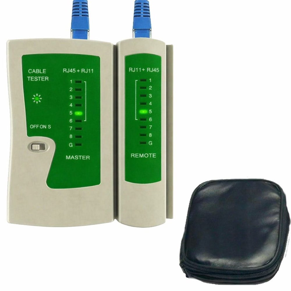 Ethernet Cable Tester Tool For RJ45 RJ11 RJ12 Cat5 Cat6 Reliable Network Testing For LAN Cables 5