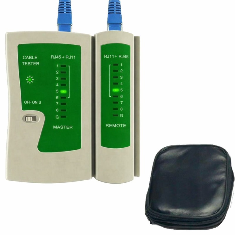 Ethernet Cable Tester Tool For RJ45 RJ11 RJ12 Cat5 Cat6 Reliable Network Testing For LAN Cables 5