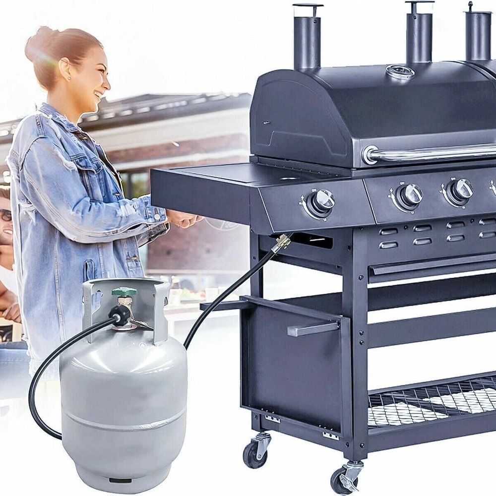 Propane Adapter Hose For LP Tank Converter Fits Gas Grills 0