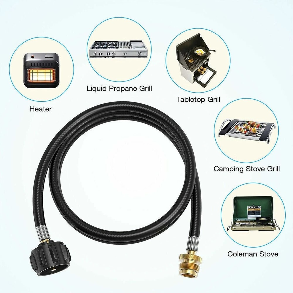 Propane Adapter Hose For LP Tank Converter Fits Gas Grills 3