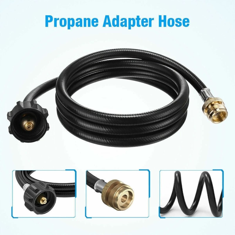 Propane Adapter Hose For LP Tank Converter Fits Gas Grills 4