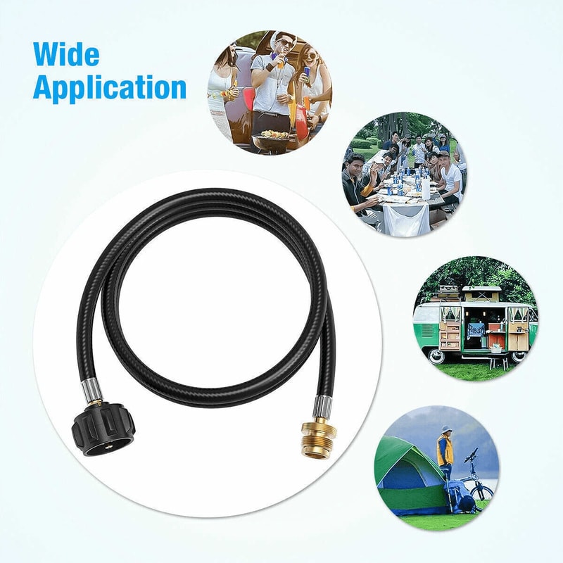 Propane Adapter Hose For LP Tank Converter Fits Gas Grills 6