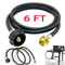 Propane Adapter Hose For LP Tank Converter Fits Gas Grills 9