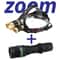 Rechargeable LED Headlamp Torch Flashlight With Charger Durable Bright 5