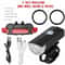 USB Rechargeable LED Bike Headlight Rear Lamp Set Bright Durable Easy To Install 9
