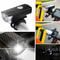 USB Rechargeable LED Bike Headlight Rear Lamp Set Bright Durable Easy To Install 6