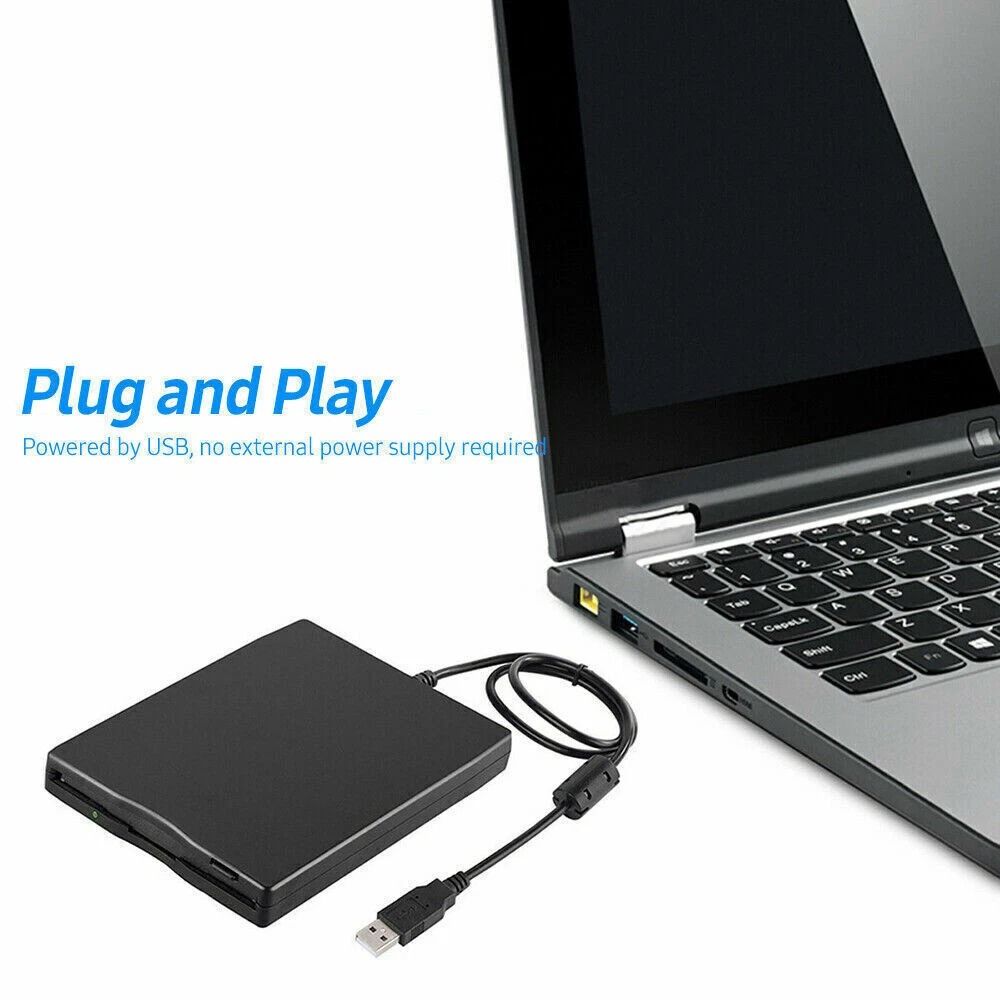 USB Portable External Floppy Disk Drive Reader For PC Laptop 6