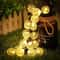 Solar Powered LED String Light For Garden Path And Yard Decor Waterproof Outdoor Lamp 6