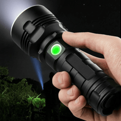 super bright led tactical torch with usb rechargeable battery