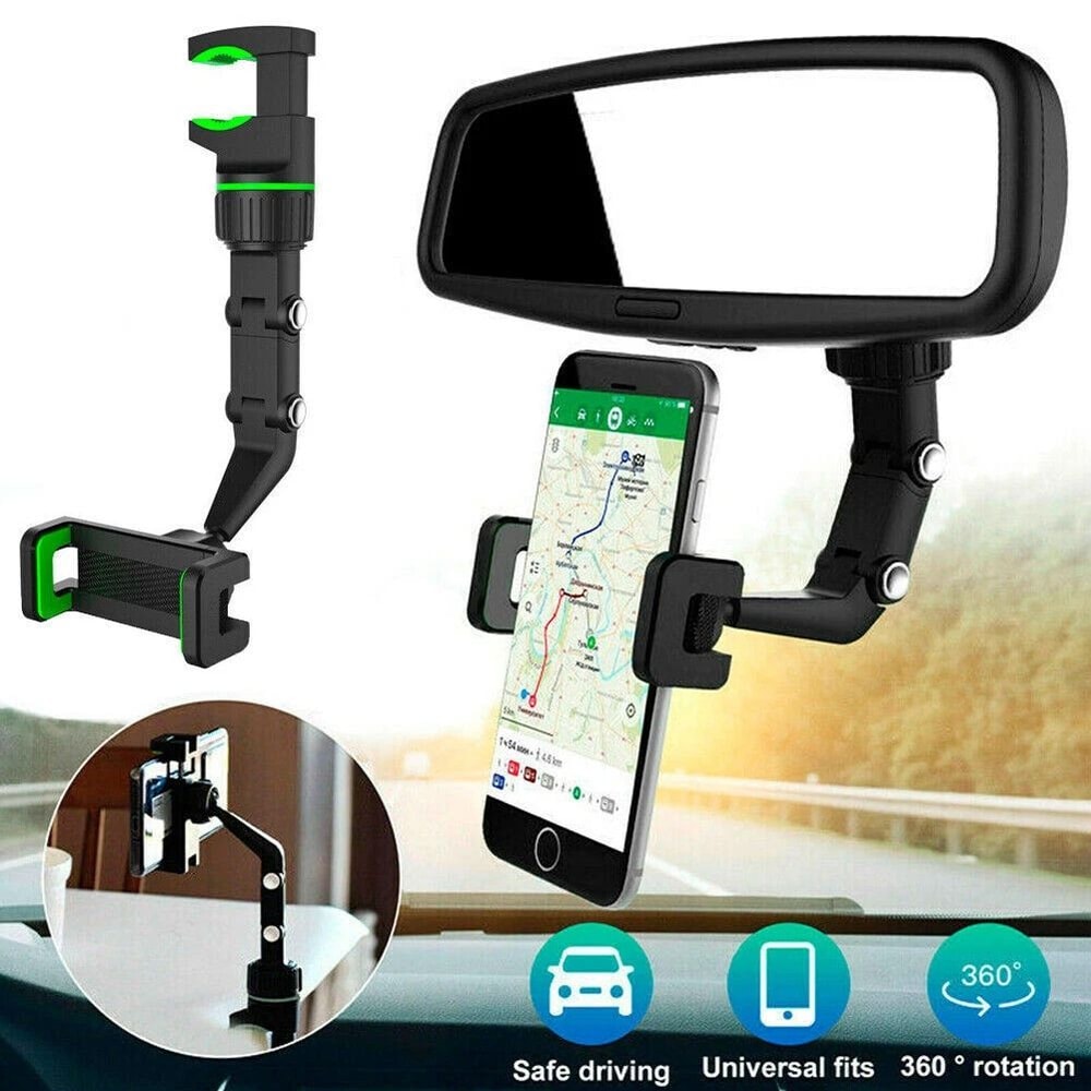 Adjustable Universal Car Phone Holder Mount For Rearview Mirror 8