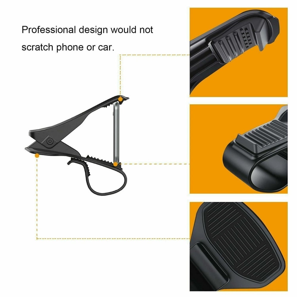 Universal Car Dashboard Mount Holder Adjustable Clamp For Cell Phones GPS Devices 6