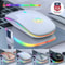Wireless RGB Optical Mouse USB Rechargeable Cordless For PC Laptop 10