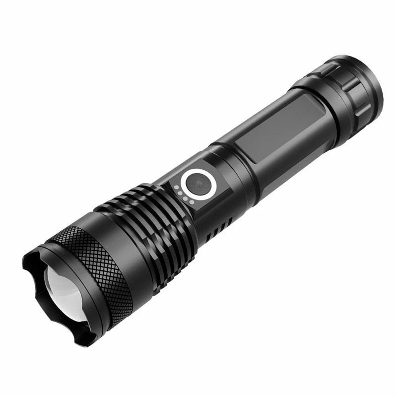Super Bright Rechargeable LED Flashlight Adjustable Zoom Torch Waterproof Lumens 0
