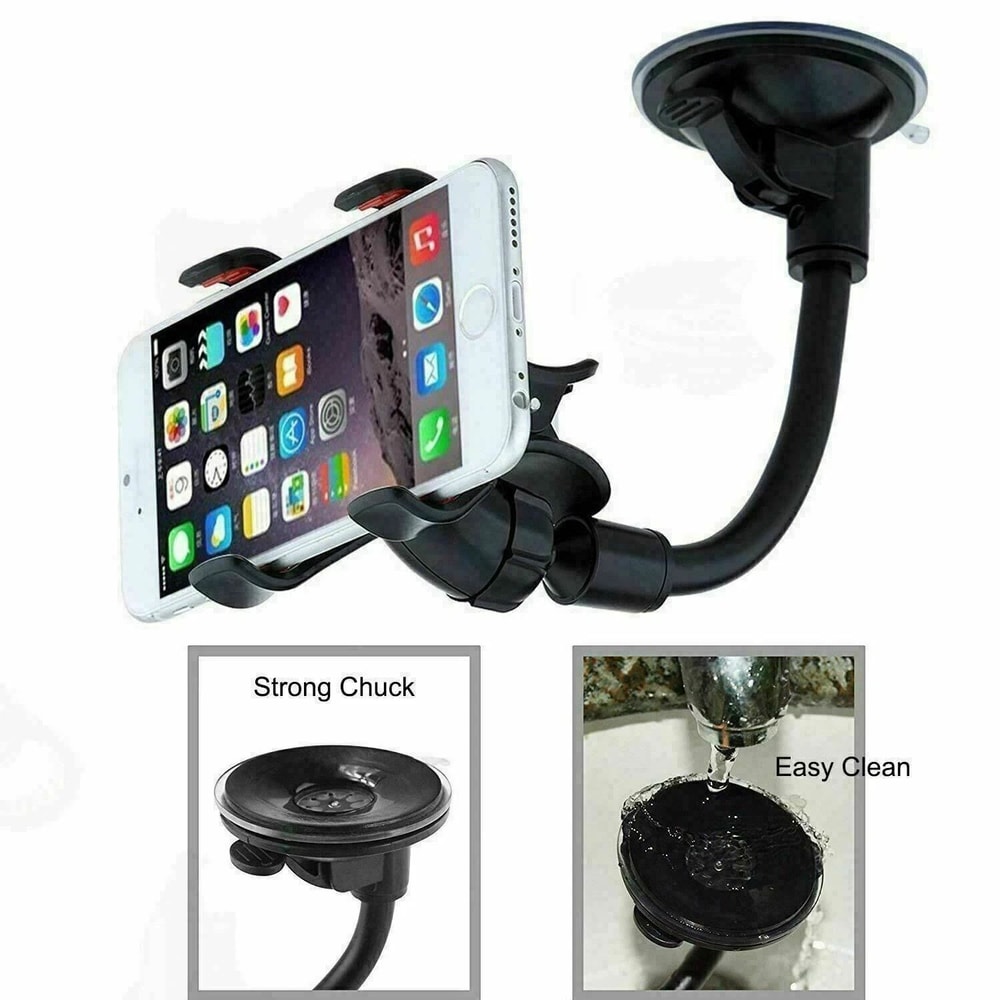 Car Windshield Mount Cradle Holder For Mobile Cell Phone GPS Compatible With IPhone X And More 1