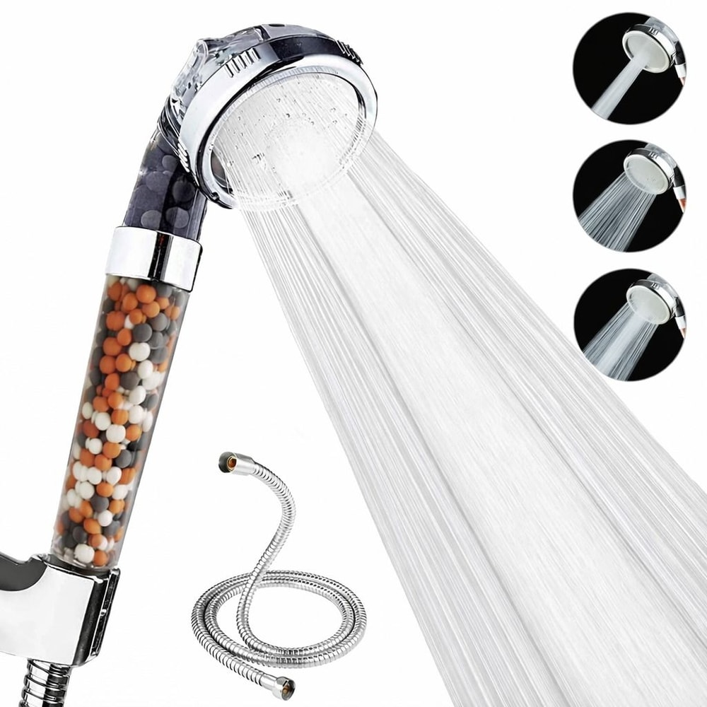 HighPressure Handheld Shower Head With Spray Settings Enhanced Shower Experience 0