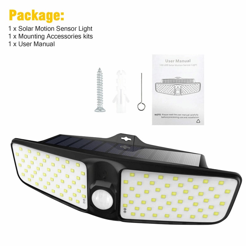 Waterproof Solar Powered LED Motion Sensor Garden Light With LEDs 1