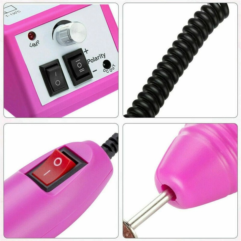 Electric Nail Drill Set Professional Manicure Pedicure Machine With RPM Speed 5