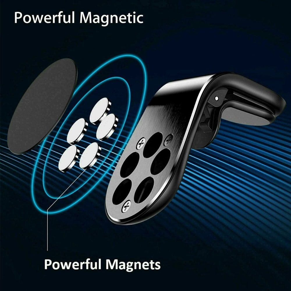 Magnetic Car Phone Mount Holder For Air Vent Universal IPhone Android Samsung Compatibility 2