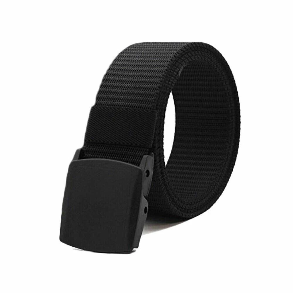 Mens Tactical Military Belt Nylon Canvas With Plastic Cam Buckle Adjustable Webbing 6