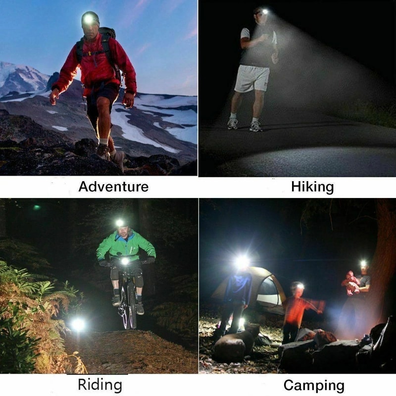 Super Bright LED Headlamp Rechargeable Head Light Flashlight Torch Lamp 2