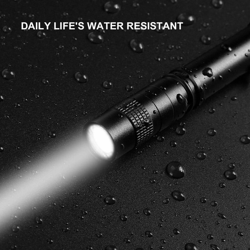 Ultra Bright Mini LED Flashlight Penlight With Pocket Clip Portable Torch 9
