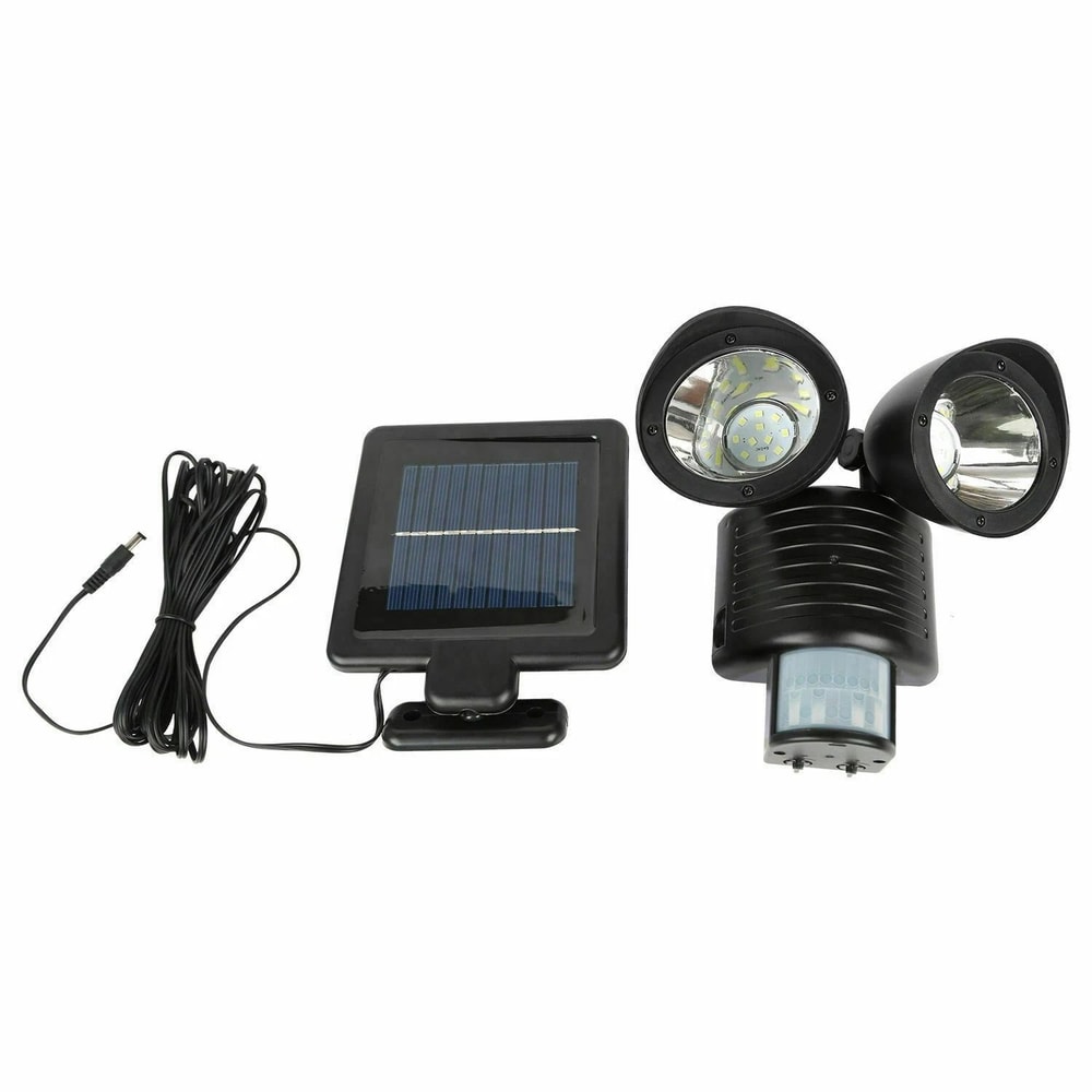LED Solar Security Light Dual Motion Sensor Outdoor Floodlight With LED Technology For Energy Effic 1